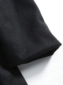 Men's Stand Collar Double Pocket Single-Breasted Coat, For Fall Winter