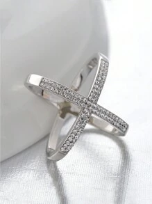 1 件优质水晶 X 设计围巾夹，优雅百搭的情人节女士胸针配饰 - A - 查看 6