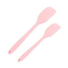 1PC/2PCS/3PCS Silicone Scraper Baking Cream Spatula High-Temperature Resistant Cake Scraper Integrated Butter Scraper