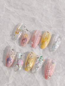 1 miếng dán móng tay hình cá chép Koi phong cách Trung Hoa, vật dụng thiết yếu cho thợ làm móng, đồ thủ công dập nổi 3D, thiết kế họa tiết trang trí cá chép Koi và hoa may mắn, miếng dán móng tay tự dính, miếng dán móng tay có thể tái sử dụng, quà tặng cho phụ nữ, dụng cụ làm móng, quà tặng phụ kiện thanh lịch - Bụi hồng - Xem 5