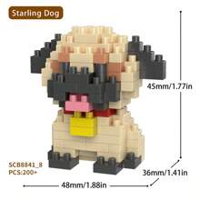 Pet Dog Cute Border Collie Corgi Teddy Toy Building Blocks Gift Ornaments Room Decoration,Border Collie,Corgi,Building Blocks,Mini Schnauzer,Cavalier Dog - SCB8841 - View 16