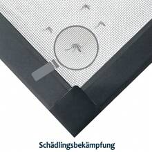 VA-Cerulean Insect Protection Fly Screen 80*100cm / 100*120cm / 120*140cm Window Dust Extendable Mosquito Net Fly Screen Without Drilling White / Anthracite - Anthracite - View 2