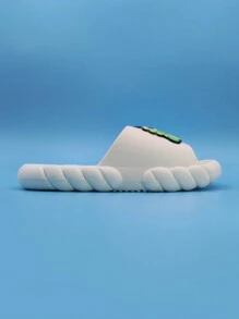 1 Paar Kinder Cartoon PVC Offene Zehensandalen, bequem rutschfest für Zuhause, Badezimmer, Sommer