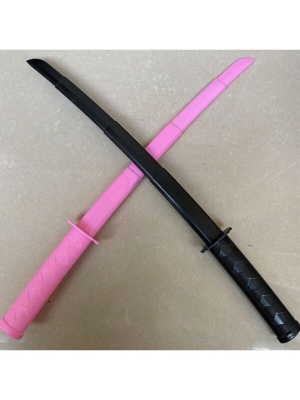 1 pezzo Nuova spada samurai retrattile in plastica per Ognissanti, coltello telescopico per performance di palcoscenico, accessorio fotografico