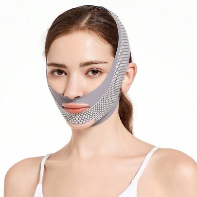 Reusable V-Shaped Face And Jawline Mask - Chin Face Mask - V-Shaped Face Massaging Strap - Beauty Face Band, Gift For Women