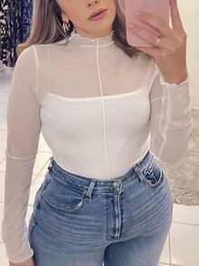 Mesh Blouse