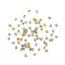 10 件装 4 毫米纯铜高压锅定位珠 - 适用于 DIY 手工手链、项链首饰制作配件 - 一袋 - 查看 5