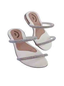 Children's Flat Flip-Flops For Girls, Comfortable From 25 To 33 - 白色 - 查看 4