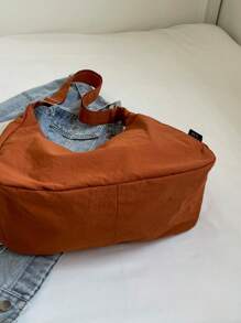 Túi đeo chéo vai thời trang nữ, dung tích lớn, đa năng, thương hiệu Mỹ cổ điển, túi đeo chéo vải có thể giặt được, túi nhỏ - trái cam - Xem 7