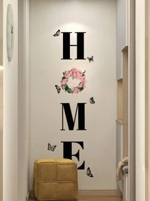 1 miếng dán tường hình bướm và chữ, miếng dán tường nghệ thuật tự dính màu đen để trang trí nhà cửa, miếng dán, miếng dán tường, miếng dán vinyl để trang trí nhà cửa, vật dụng trang trí mùa xuân làm mới ngôi nhà của bạn, miếng dán trang trí lễ hội quà tặng sinh nhật tốt nghiệp - màu đen - Xem 17