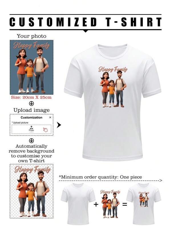 Custom Boyfriend Style Men's Loose Breathable Lightweight Comfortable T-Shirt With De-Background Graphic Design, Use Your Own Photo/Logo, Suitable For Couples, Pranks, Surprise Gifts, Sporty Boyfriend Style Men's Wear, Boyfriend Style Men Basic/Street Style Ideal Gifts For Him Boyfriend, Family, Friends, Children For Birthdays, For Christmas, For Winter/Autumn, For Vacation/Holiday Stylish,Fashion,Hipster,Casual,Minimal Chic Personalized,Customized,Custom,Unique Guy Costumes,Capsule Wardrobe,Men Basic/Street Style Ideal Gifts For Him Boyfriend,Family,Friends For Birthdays,For Vacation/Holiday,For School/Competition,For Sports/Climbing