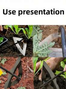 1 件，全钢硬化空心，手持除草耙，种植蔬菜农场花园农业工具除草配件 - 預設 - 查看 9