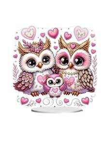 1 Set Frameless DIY Diamond Painting Owl Decor, Suitable For Home Decoration - Multicolor - View 4