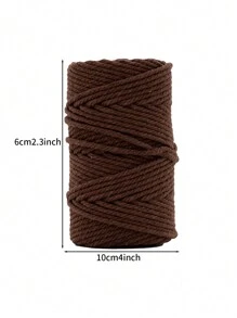 Cuerda macramé de 3 mm x 50 m, cuerda retorcida colorida, cuerda, hilo de macramé para colgantes de pared, portamacetas, manualidades, proyectos de decoración DIY - Multicolor - Ver 11