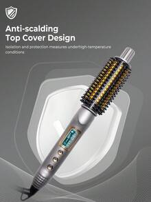 32mm Thermal Brush Anti-Scald Volumizing Brush Heated Round Brush - UK Plug(220-240V) - View 9