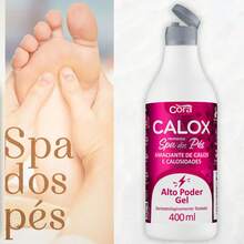 Calox Gel Kit 400ml Cora Callus Remover With Callus Spatula 222 And 30 Disposable Booties - 白色 - 查看 4