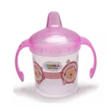CHILDREN'S EDUCATIONAL MUG WITH HANDLE 200ML CEFISA BLUE OR PINK - Màu Hồng baby - Xem 1