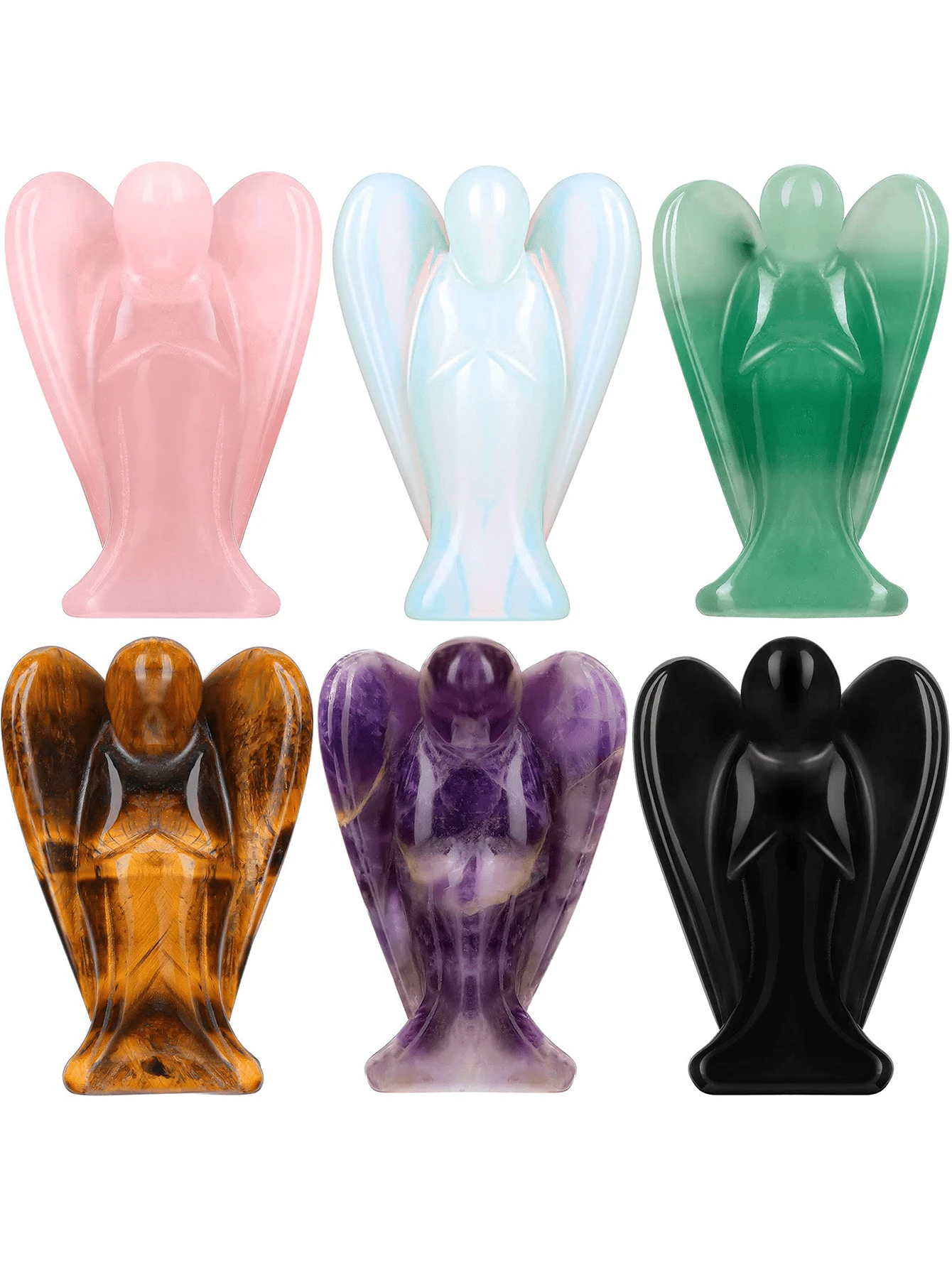 Random Angel Things 1/6/12/20PCS Random Colors Crystal Angel Figurines(1 Inch) | SHEIN USA