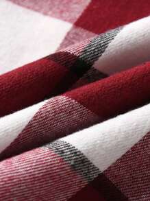 小男孩格子长袖宽松休闲衬衫，春秋