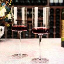 1个/6个可拆卸14盎司葡萄酒杯高脚杯高档水晶玻璃香槟杯高脚杯套装 - 彩色 - 查看 11