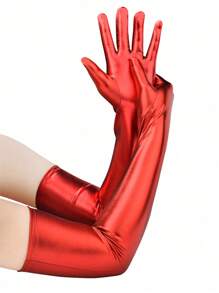 D EXCEED 1 Pair Women's Long Paint Gloves Opera Party Glove Costume Stretchy Adult Size Elbow Length Halloween Costume Cosplay Festival Decoration Gift Tea Party Prom Celebration - Multicolor - View 19