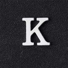 1pc Personalized 26pcs English Letter Metal Lapel Pin, Silver Color, Suitable For Jacket Or Sweater Decoration, Everyday Wear For Couples - Brooch - View 41