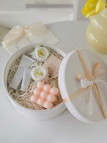 1pc Creative Ball-Shaped Soy Wax Aromatherapy Candle, High-End Wedding Favor Gift, Handmade Decorative Aromatherapy Candle, Home Fragrance Candle Decoration,Room Decor,
