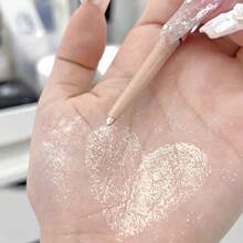 閃光熒光筆，1入組持久光澤閃光珠光細膩微光質感高光筆化妝產品 - 玫瑰金 - 查看 5