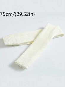 CLAGAINER 75 厘米成人芭蕾舞蹈腿套针织瑜伽保暖腿套拉丁过膝高筒袜