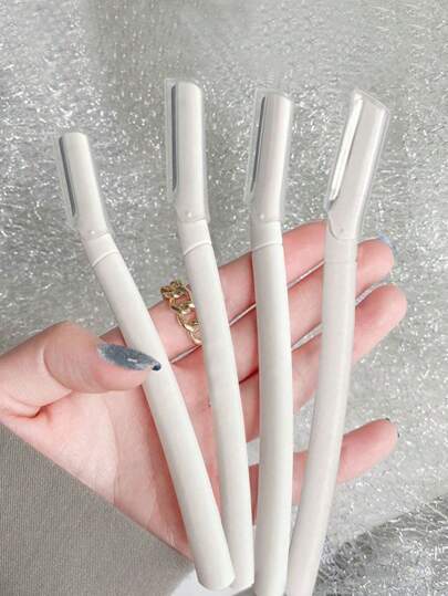 4pcs Professional Eyebrow Razors, Anti-Scratch Eyebrow Trimmer Set For Beginners, Unisex Beauty Tools