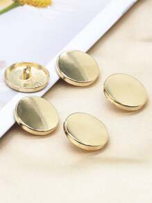 5pcs Solid Zinc Alloy Button - Gold - View 10