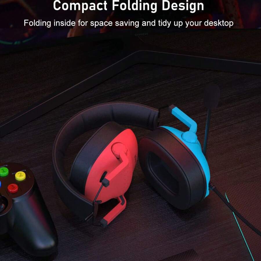 jeecoo Surround Sound Pro Gaming Headset With Noise Cancelling