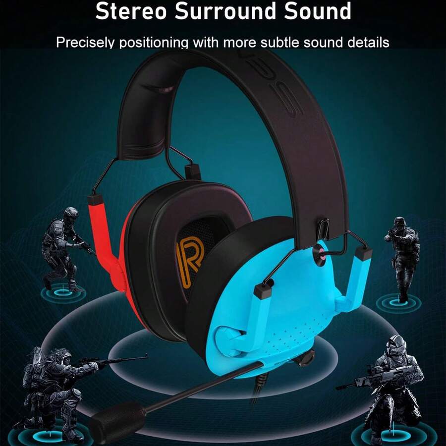 jeecoo Surround Sound Pro Gaming Headset With Noise Cancelling