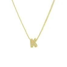 New Fashionable Multifunctional 26pcs English Letter Necklace, Women Copper Cubic Zirconia Letter Pendant