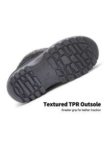 Boys Girls Toddler Winter Snow Boots Mid Calf Boots Waterproof Warm For Snowball Fights And Ski,Christmas Gifts - 黑色 - 查看 6