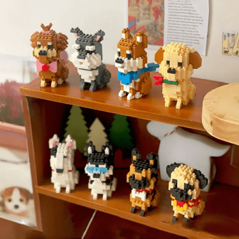 Cute Mini Cartoon Animal Shaped Building Blocks (Small & Large Sizes), Dog Breed Blocks Assembly, Small Toys, Retriever Blocks, Bulldog Blocks, Teddy Blocks, French Bulldog Blocks, German Shepherd Blocks Christmas Gift French Bulldog, Sausage Dog, German Shepherd, French Bulldog, German Shepherd, Schnauzer, Bullterrier, Boston Terrier, Poodle, German Shepherd, Golden Retriever, French Bulldog