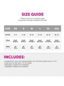 I LOVE FANCY DRESS Womens Cavegirl Costume Cavewoman Cheetah Leopard Print Dress Faux Fur Belt Headband Armband Ladies Summer Cute Fancy Dress Costume Halloween Outfit - A - View 4