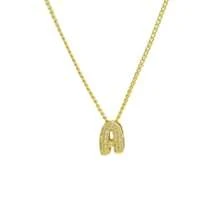 New Fashionable Multifunctional 26pcs English Letter Necklace, Women Copper Cubic Zirconia Letter Pendant