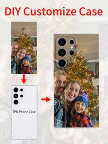 1pc Customized Name Black Phone Case Compatible With Apple 15 Pro Max, 17 Pro Max, 17 Air, S24 Ultra, And Other Android Phones