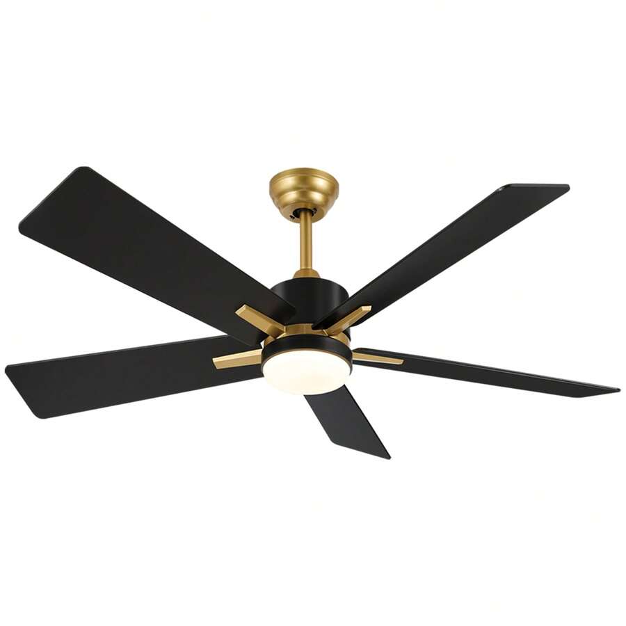 Sturdum 52 Inch Modern Smart Ceiling Fan With Light Remote And APP