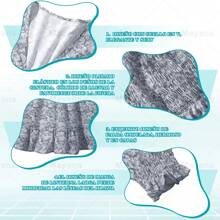 Sexy V-Line Printed Beach Banquet Midi Dress, Women's Summer Dresses, Sexy V-Neck Sleeveless Sun Protection Dress, Casual Style For Women - 灰色 - 查看 3