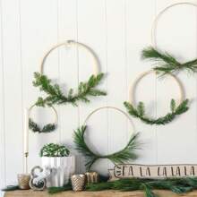 1pc/5pcs /10pcs 4 Sizes Metal Floral Hoop Wreath Macrame Silvery Hoop Rings For DIY Floral Macrame Hoop, Wedding Decorations, Dream Catcher And Wall Hanging Crafts, Valentine Day, Gift Gifts Birthday Graduation