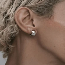 1pc 00g Ball Shaped Earring, Suitable For Stretched Ear Piercings, 10mm Stainless Steel Ear Gauge Expander, Body Piercing Jewelry - Sphere - View 3