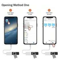 USB OTG Cable For IPhone - High Quality And Compatibility Guaranteed - 白色 - 查看 4