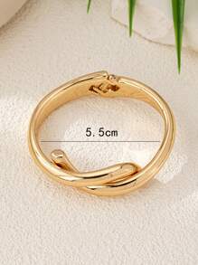 1pc Women's Personalized Open Design Cuff Bangle Bracelet - Multicolor - View 5