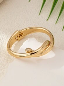 1pc Women's Personalized Open Design Cuff Bangle Bracelet - Multicolor - View 2
