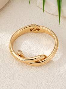 1pc Women's Personalized Open Design Cuff Bangle Bracelet - Multicolor - View 3