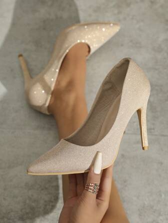 Fall/Winter Women's Pointed Toe High Heel Pumps Casual Soft Leather Comfortable Daily Work Office Stilettos,Go With White Dress,Elegant