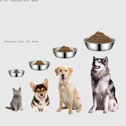Premium Stainless Steel Pet Bowls, Easy To Clean Bowl Liners For Cat Food And Dog Food