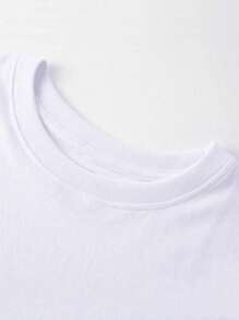 T Shirt Women's Shirt Casual Fashion Funny Phrases The Rule Is Clear - 白色 - 查看 3